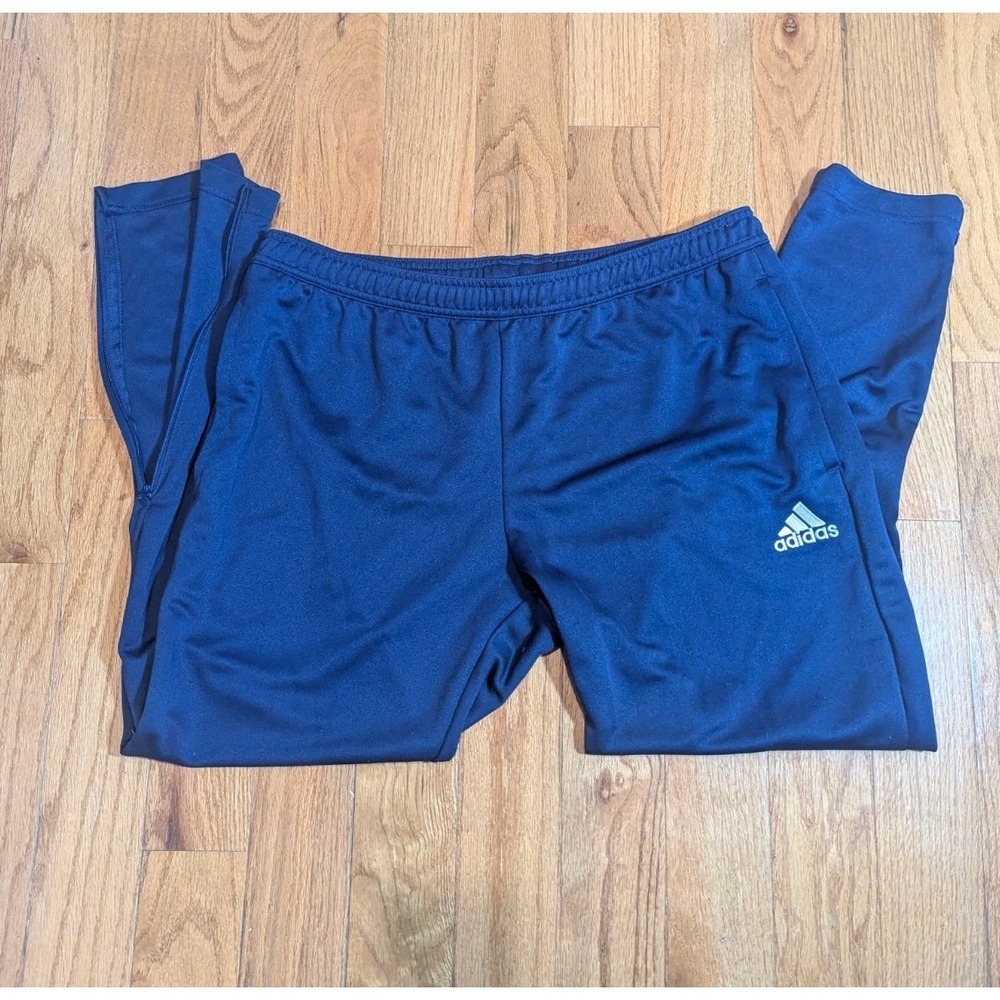 Athleisure Athletic Training Jogger Track Pants Navy XL Adidas AeroReady Zip Hem